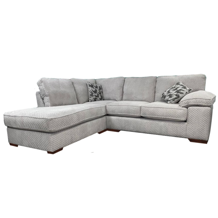 Lilith Fabric Chaise Corner Sofa - Choice Of Fabrics & Feet - Interior Envy