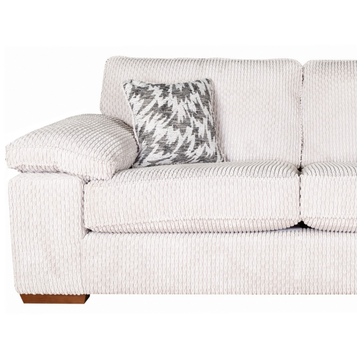 Lilith Fabric 3 Seater Sofa + Armchair + Storage Footstool Set - Choice Of Colours - Interior Envy