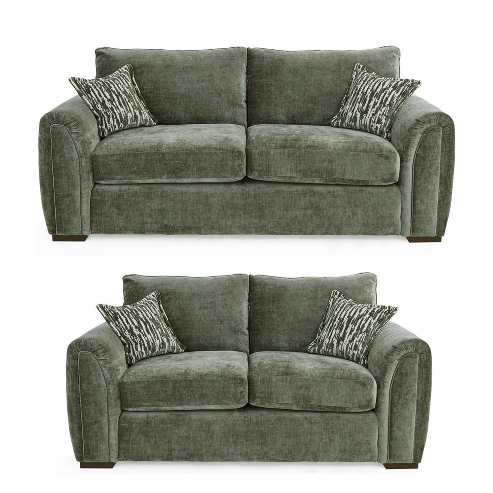 Utopia 3 Seater & 2 Seater Fabric Sofa Set - Interior Envy