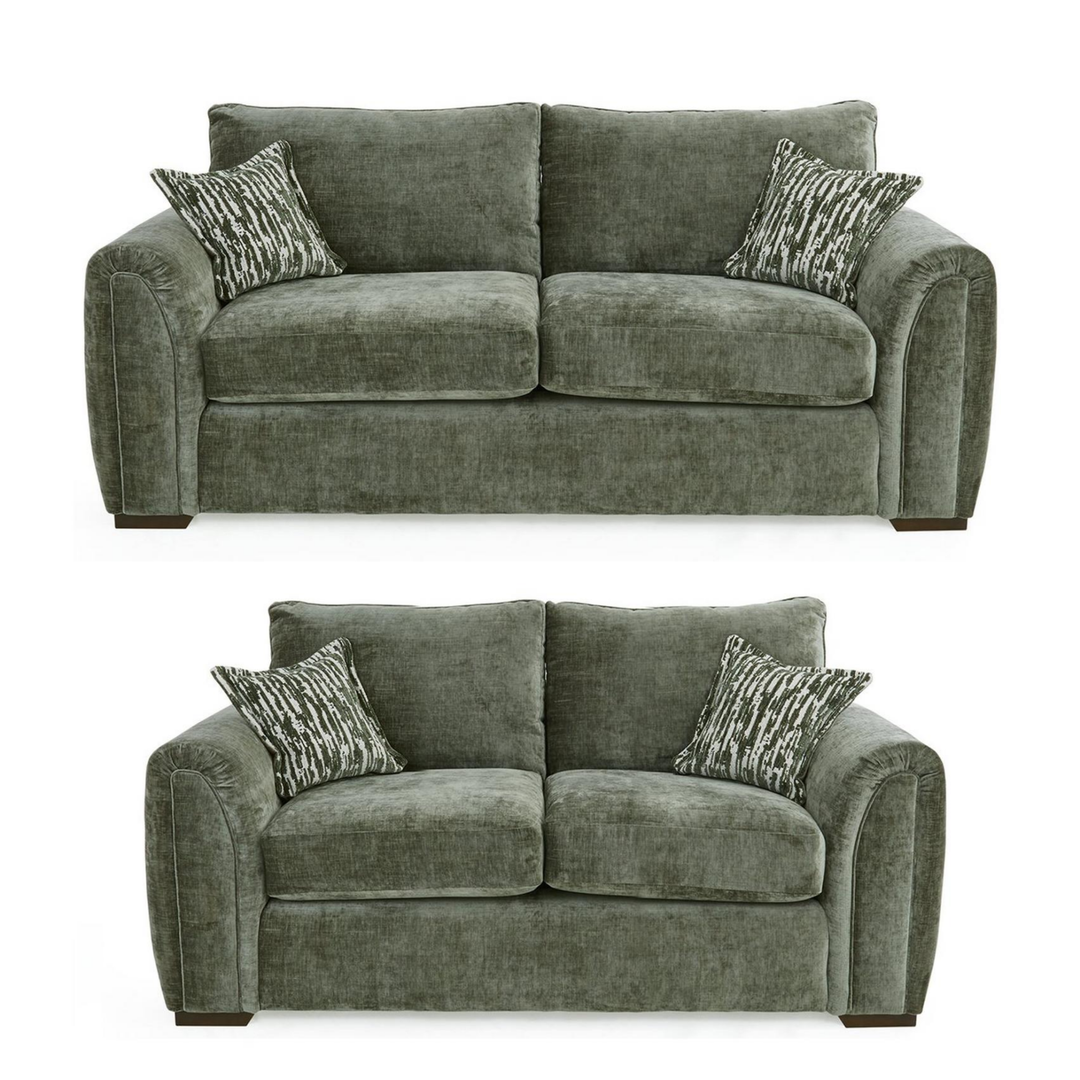 Utopia 3 Seater & 2 Seater Fabric Sofa Set - Interior Envy