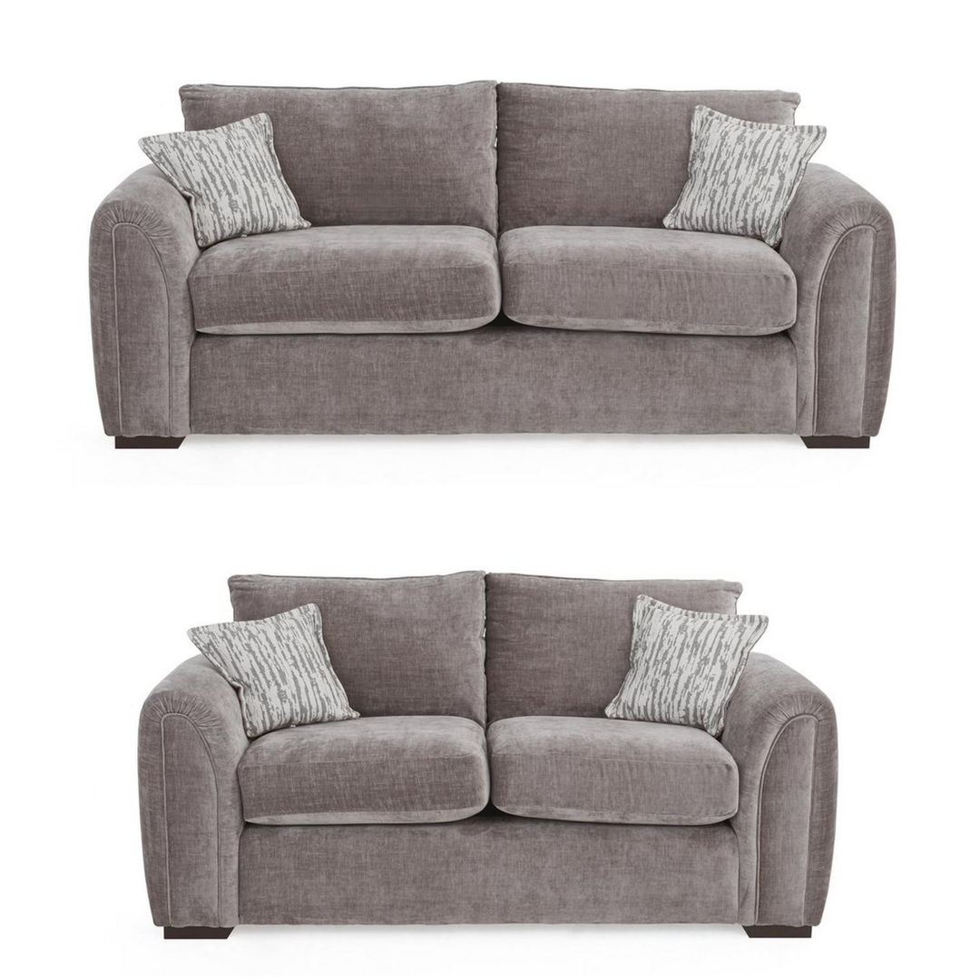 Utopia 3 Seater & 2 Seater Fabric Sofa Set - Interior Envy