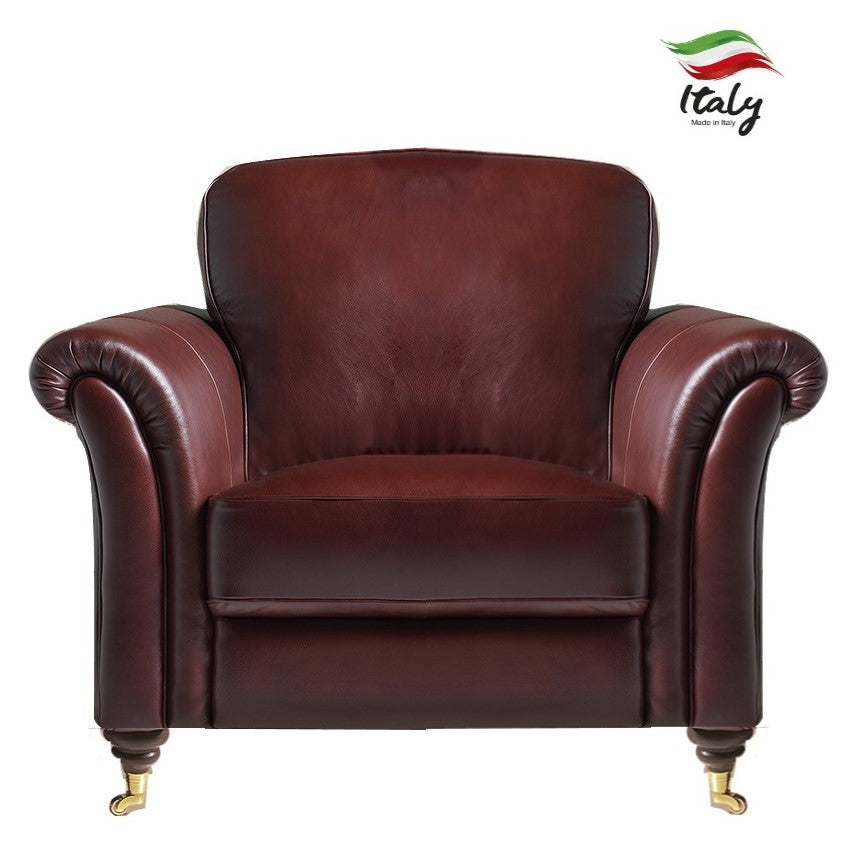 Knightsbridge Italian Leather Armchair Choice Leathers