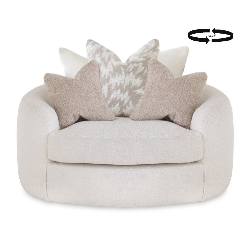 Logan 360° Swivel Cuddle Chair Choice Fabrics