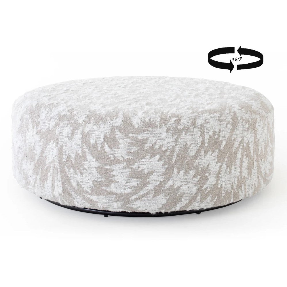 Logan 360° Swivel Foostool Choice Fabrics