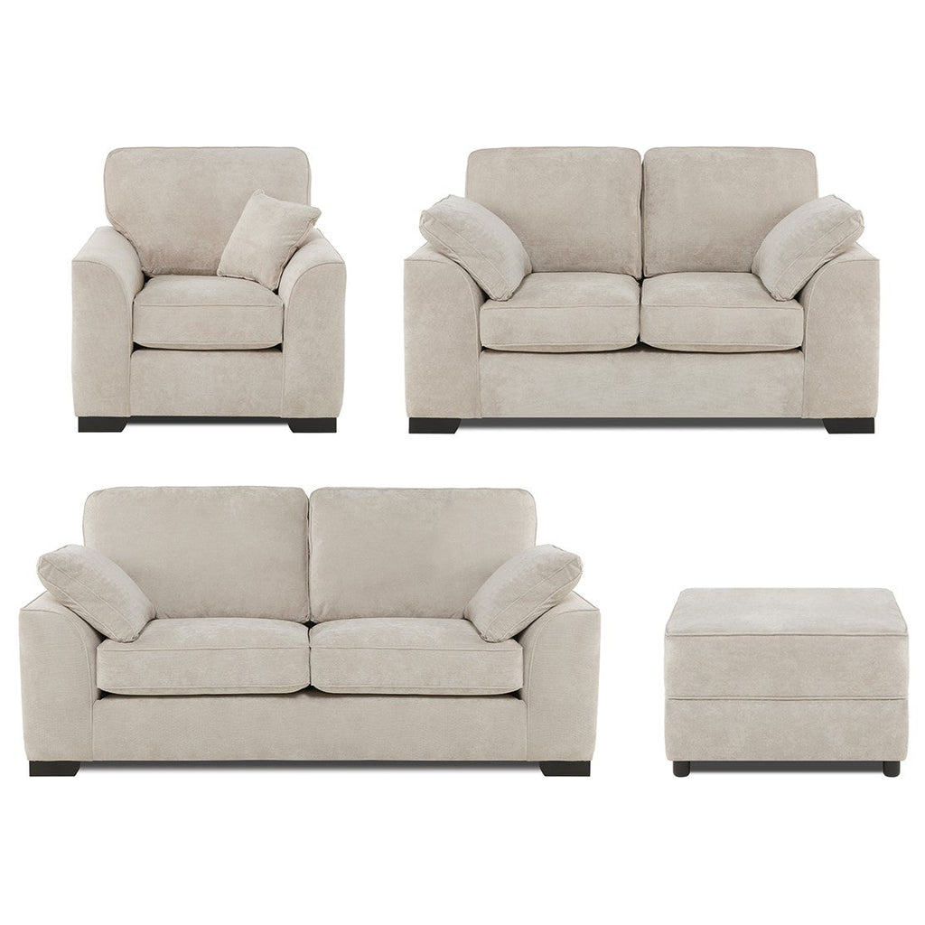 Richmond 3 Seater Sofa 2 Seater Sofa Armchair & Footstool Set Choice Colours