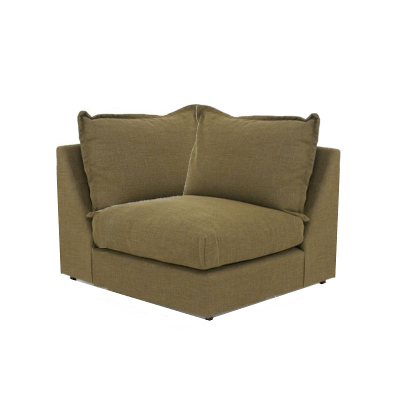 Lennox Fabric Pillow Edge Modular Corner Sofa