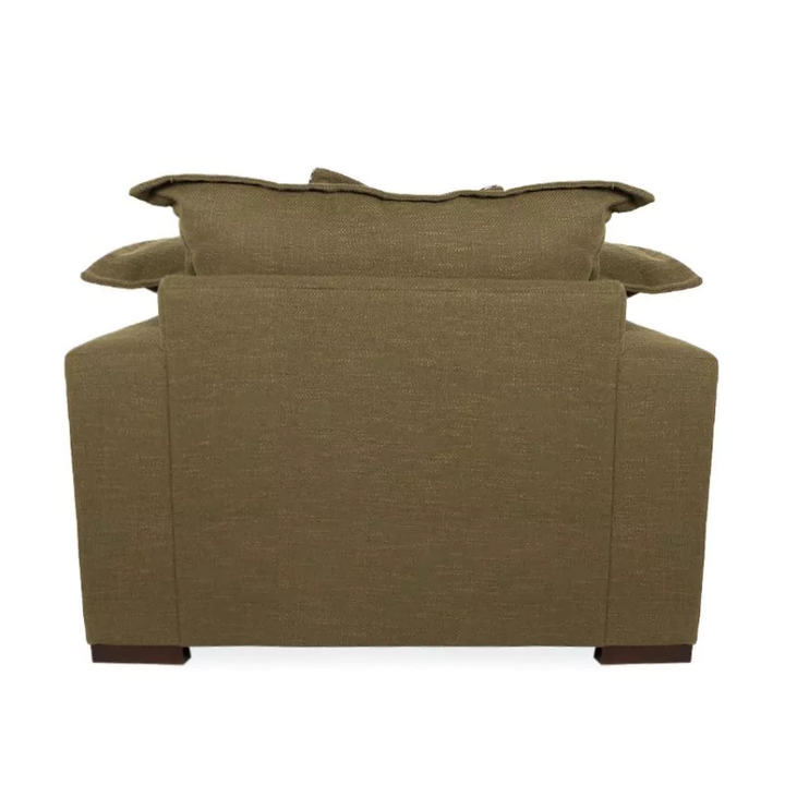 Lennox Fabric Pillow Edge Love Chair