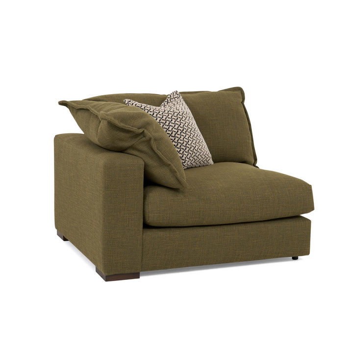 Lennox Fabric Pillow Edge Modular Corner Sofa