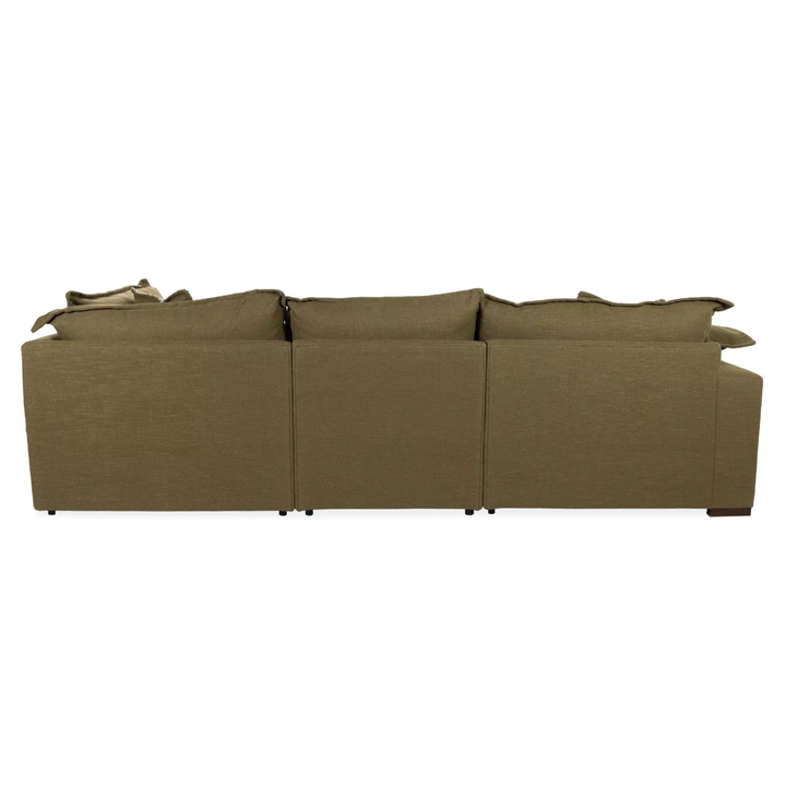 Lennox Fabric Pillow Edge Modular Corner Sofa