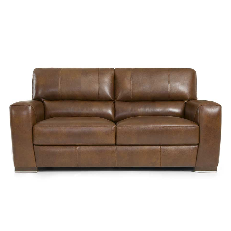 Lucca Italian Leather Sofa Collection - Optional Power Recliner, Sizes ...