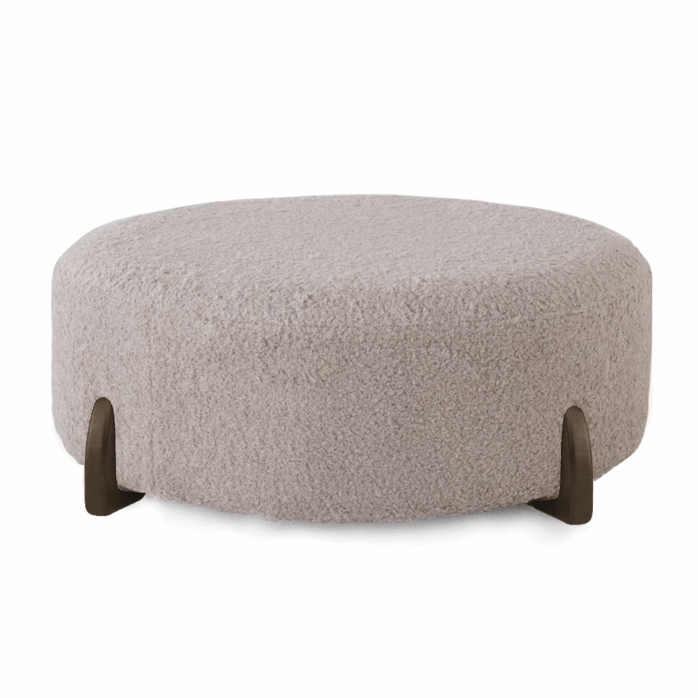Axel Round Accent Footstool Choice Fabrics & Legs