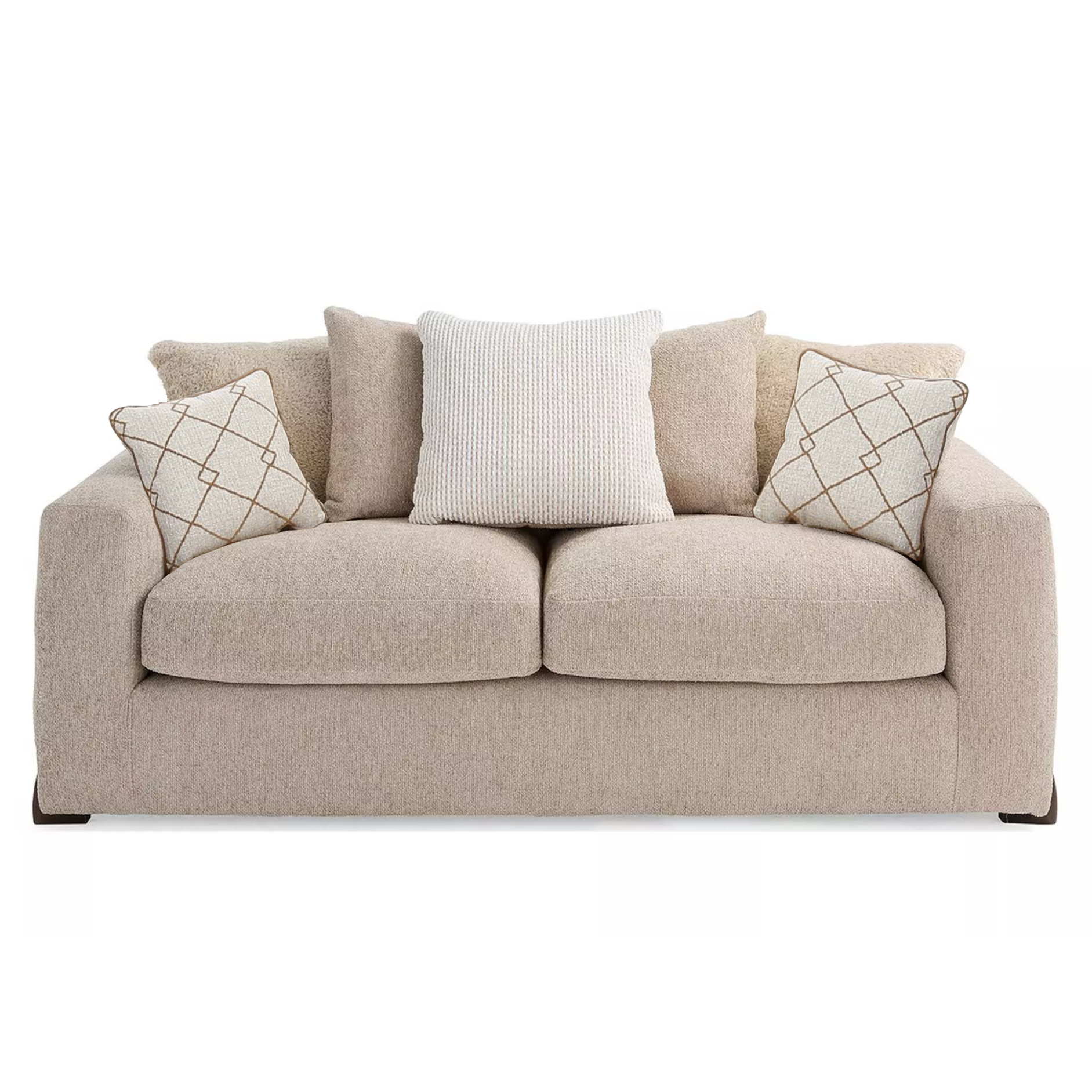 Axel Fabric Sofa Choice Pillow Or Standard Back Fabrics & Feet
