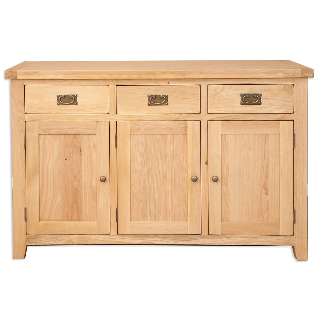 Wiltshire Oak 3 Door 3 Drawer Large Sideboard