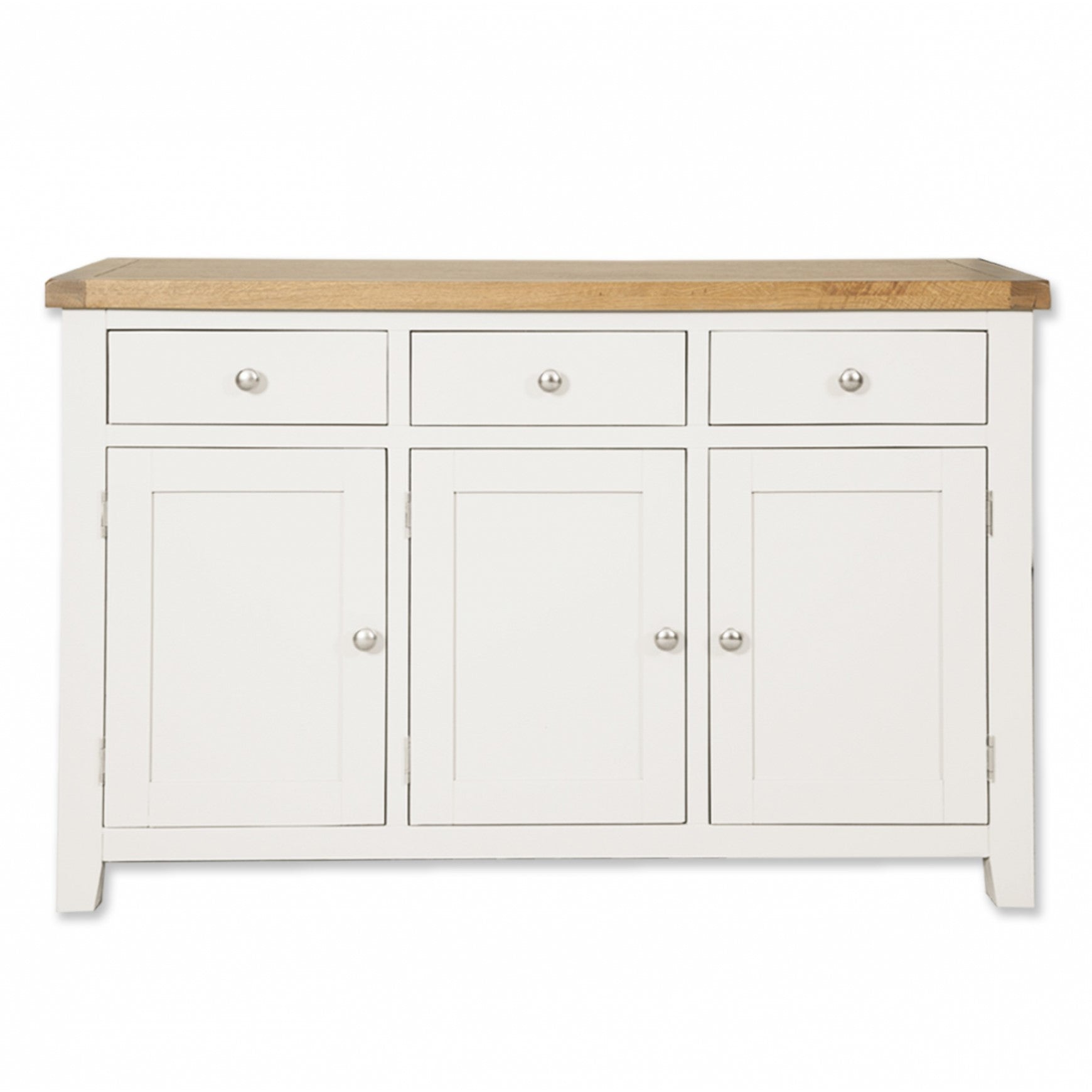 St.Ives Painted & Oak 3 Door 3 Drawer Large Sideboard