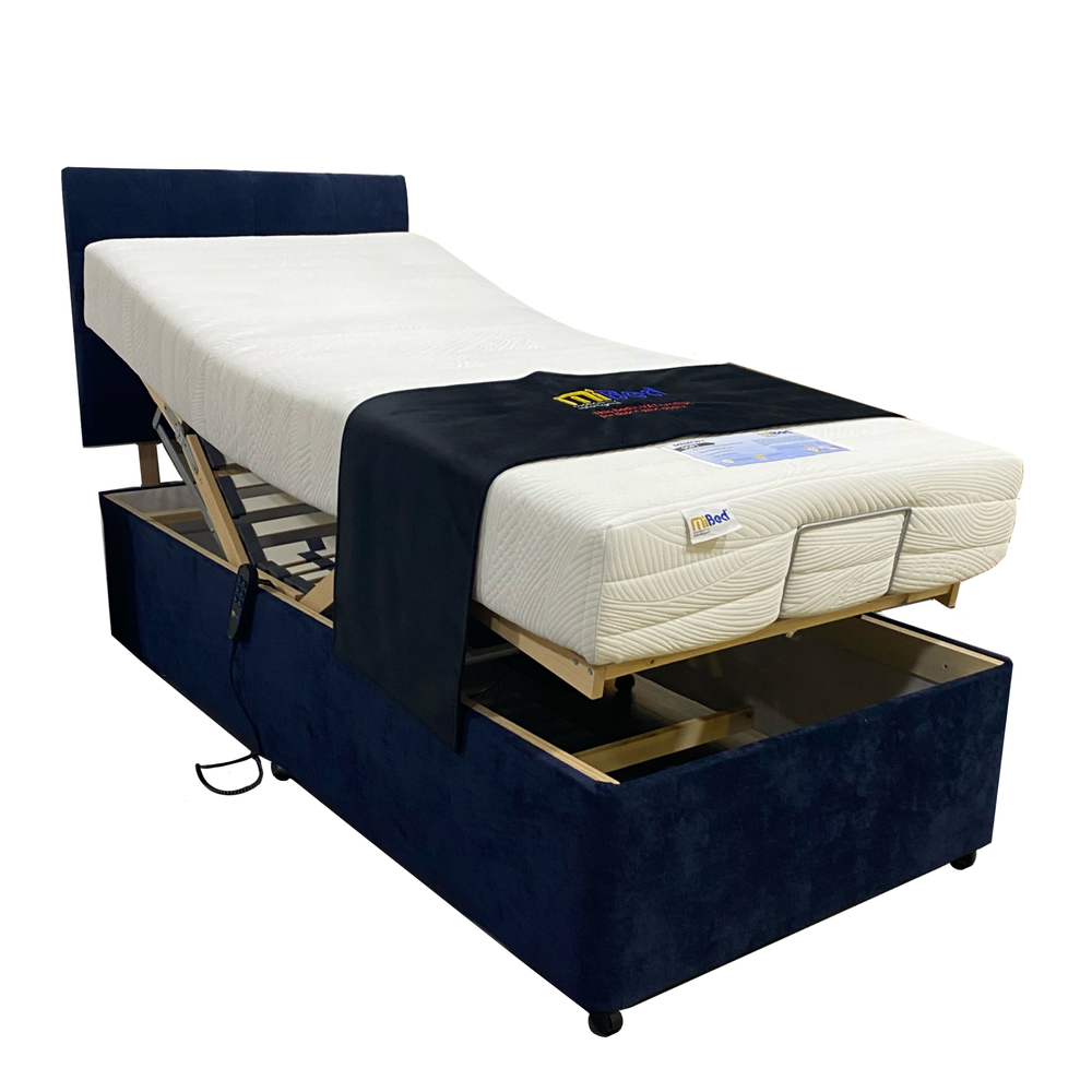 MiBed Memory Foam Adjustable Bed, Mattress & Headboard - 3ft Single - Interior Envy