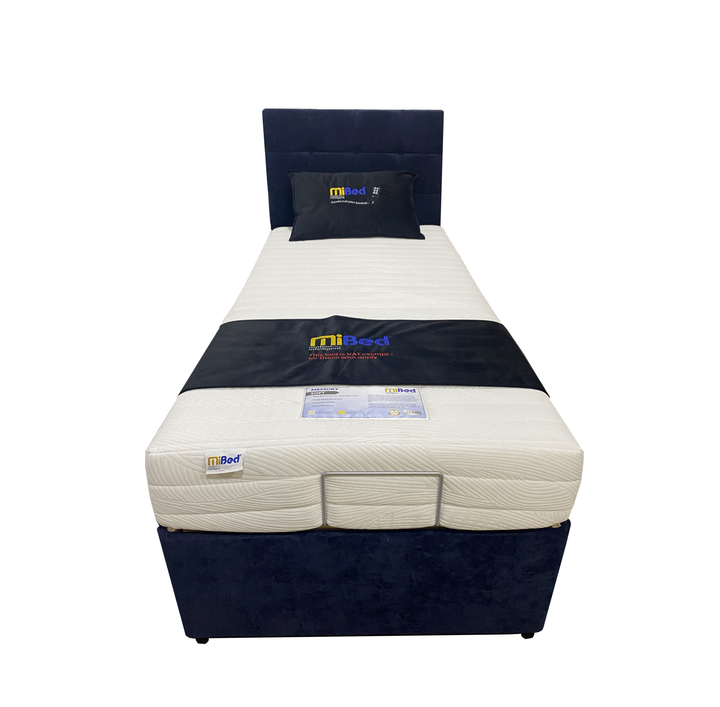 MiBed Memory Foam Adjustable Bed, Mattress & Headboard - 3ft Single - Interior Envy