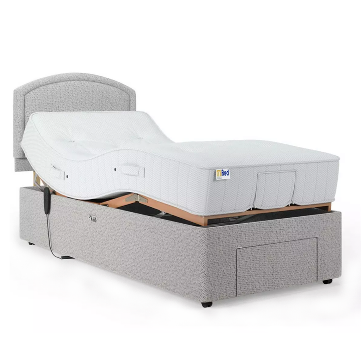 MiBed Pocket Executive Base Adjustable Bed, Mattress & Headboard - 3ft Single - Interior Envy