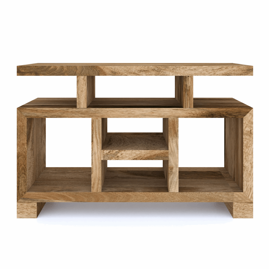 Cuban Mango Wood Entertainment / Media Unit - 118cm - The Furniture Mega Store 