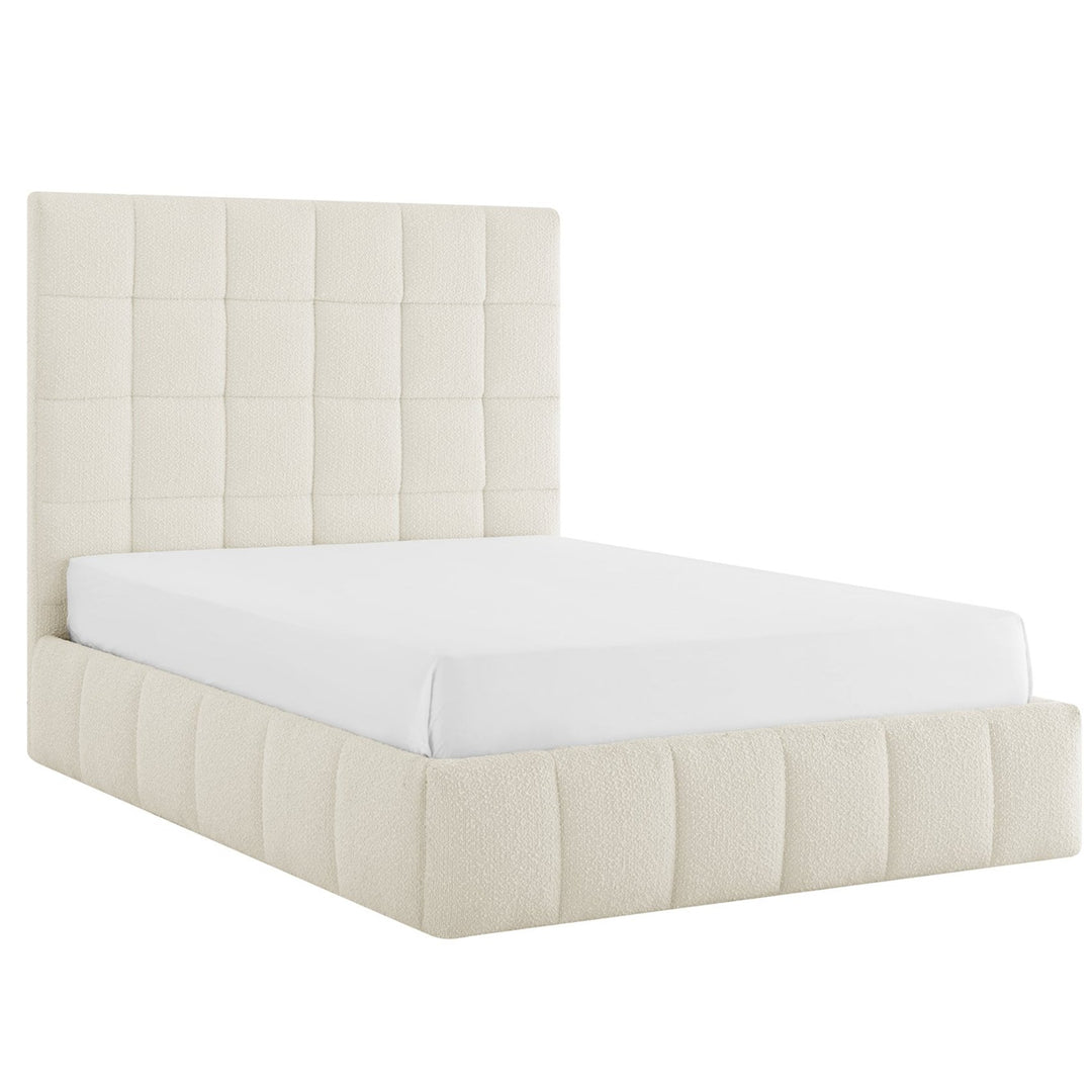 Silvia Boucel Upholstered Ottoman Bed Frame - Choice Of Sizes & Colours - Interior Envy