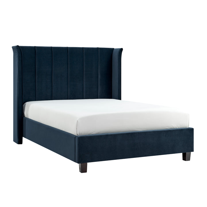 Alegra Upholstered Bed Frame 4"6 Double Bed - Choice Of Colours - Interior Envy