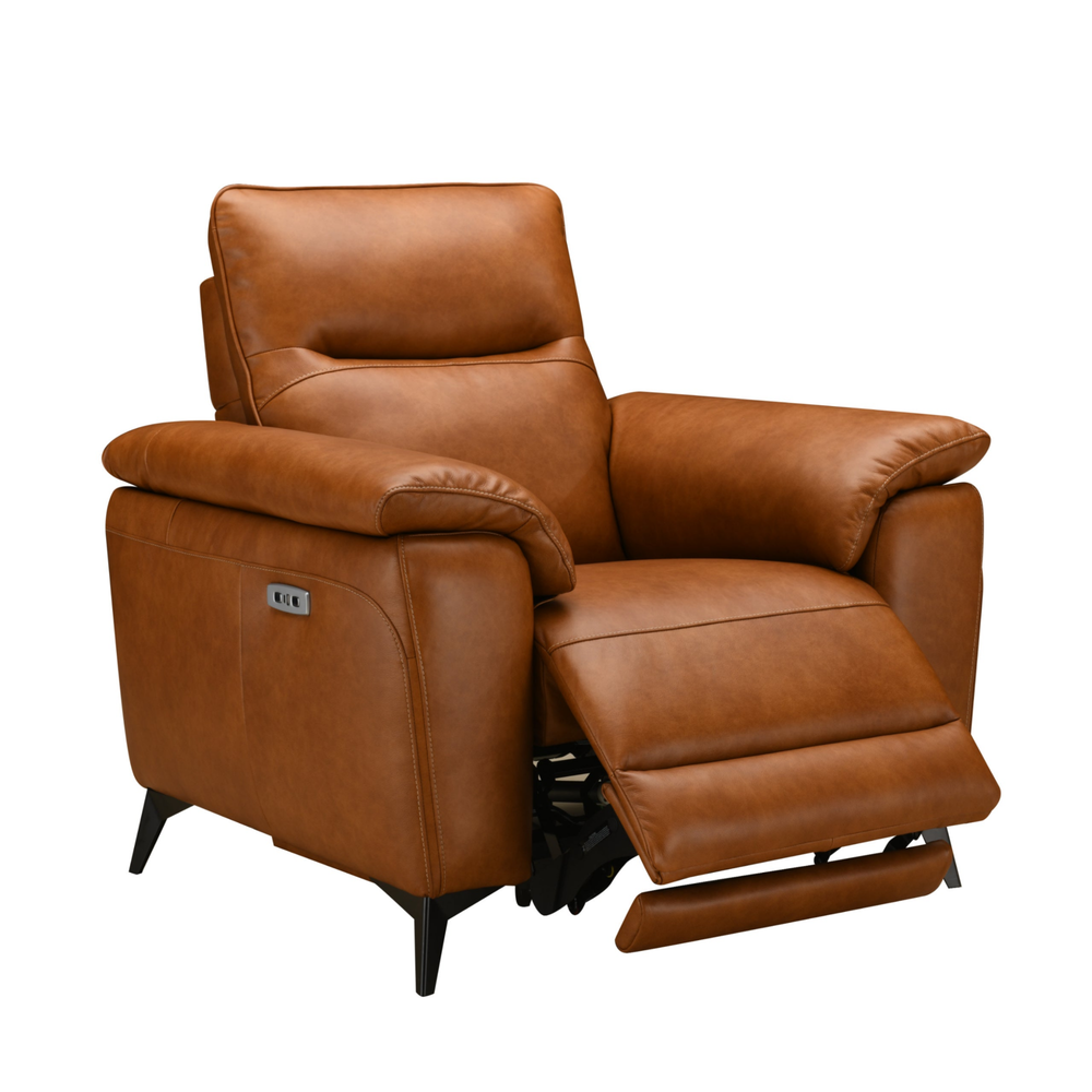 Ezra Power Recliner Armchair - With Integrated USB/USB-C Charging Ports - Interior Envy