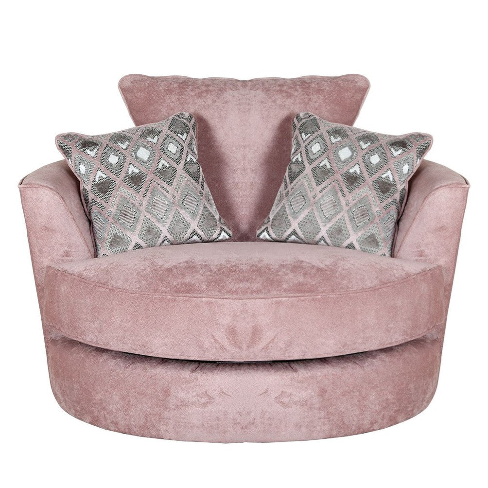 Kingston Swivel Chair Collection - Choice Of Fabrics - The Furniture Mega Store 