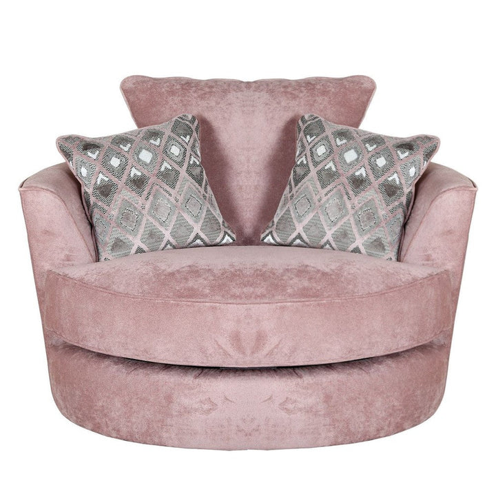 Kingston Swivel Chair Collection - Choice Of Fabrics - The Furniture Mega Store 