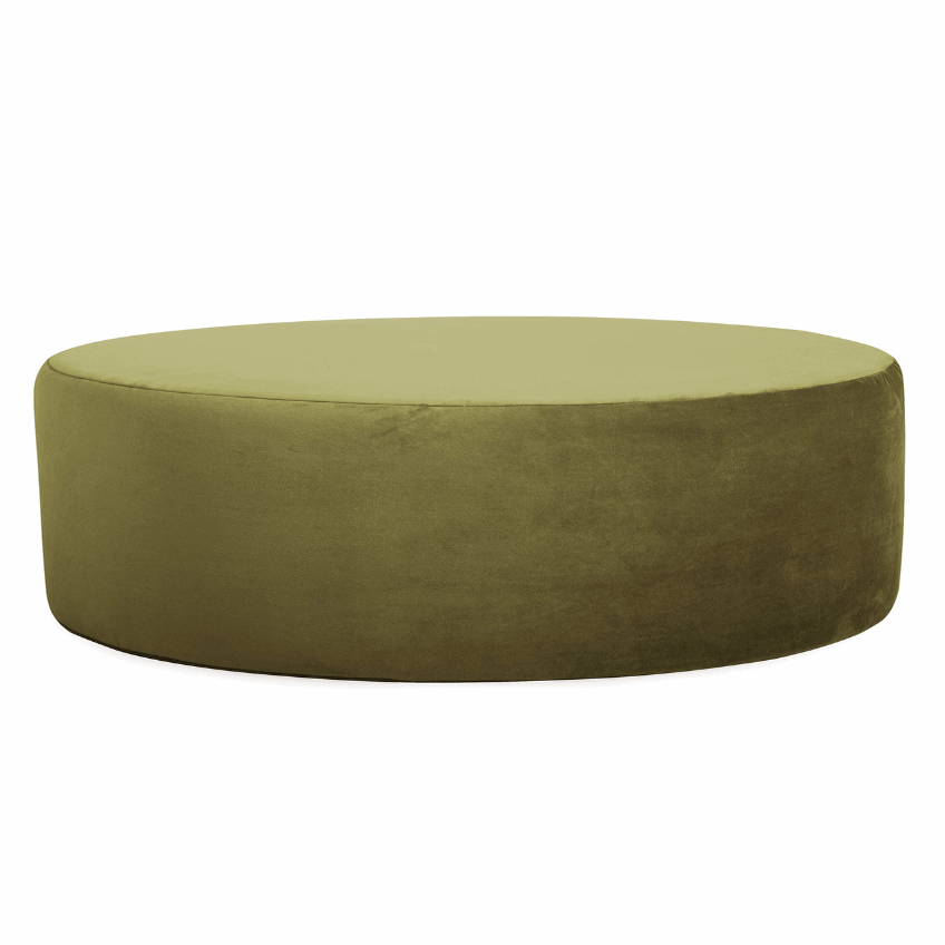 Alena Velvet Round Footstool Choice Colours