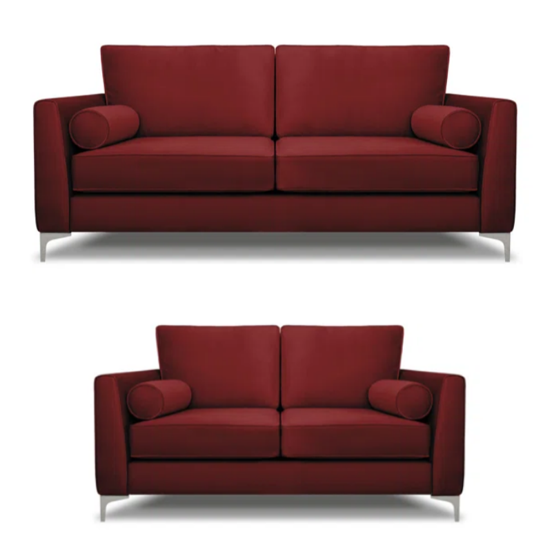 Alena 3 Seater & 2 Seater Sofa Set Choice Colours