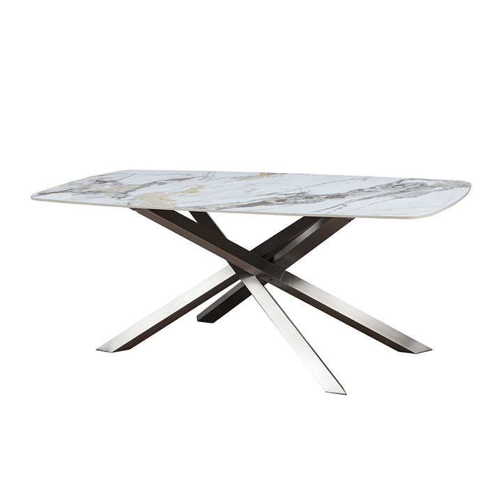 Connubia Ceramic Dune – Fixed Dining Table | Gloss Finish