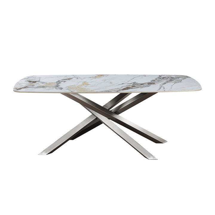 Connubia Ceramic Dune – Fixed Dining Table | Gloss Finish