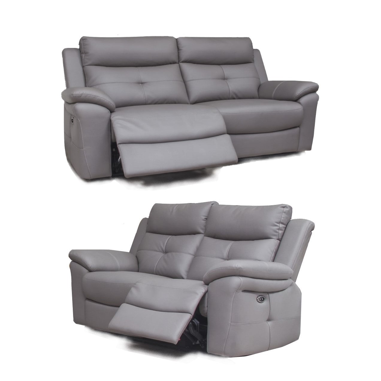 Hawk Dual Power Recliner 3 Seater & 2 Seater Sofa Set Integrated Usb Charging Ports
