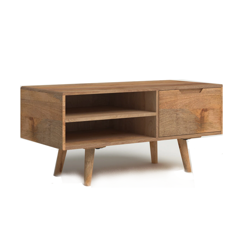 Surya Mango Wood Compact TV Unit - Interior Envy