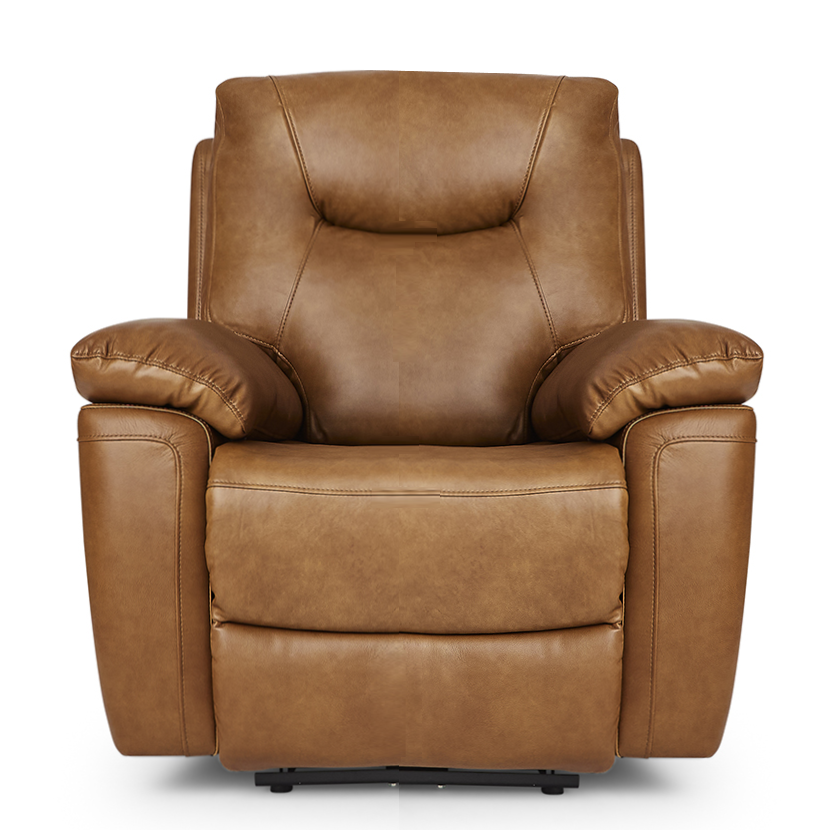 Myles Leather Power Recliner Armchair - Choice Of Colours - Interior Envy