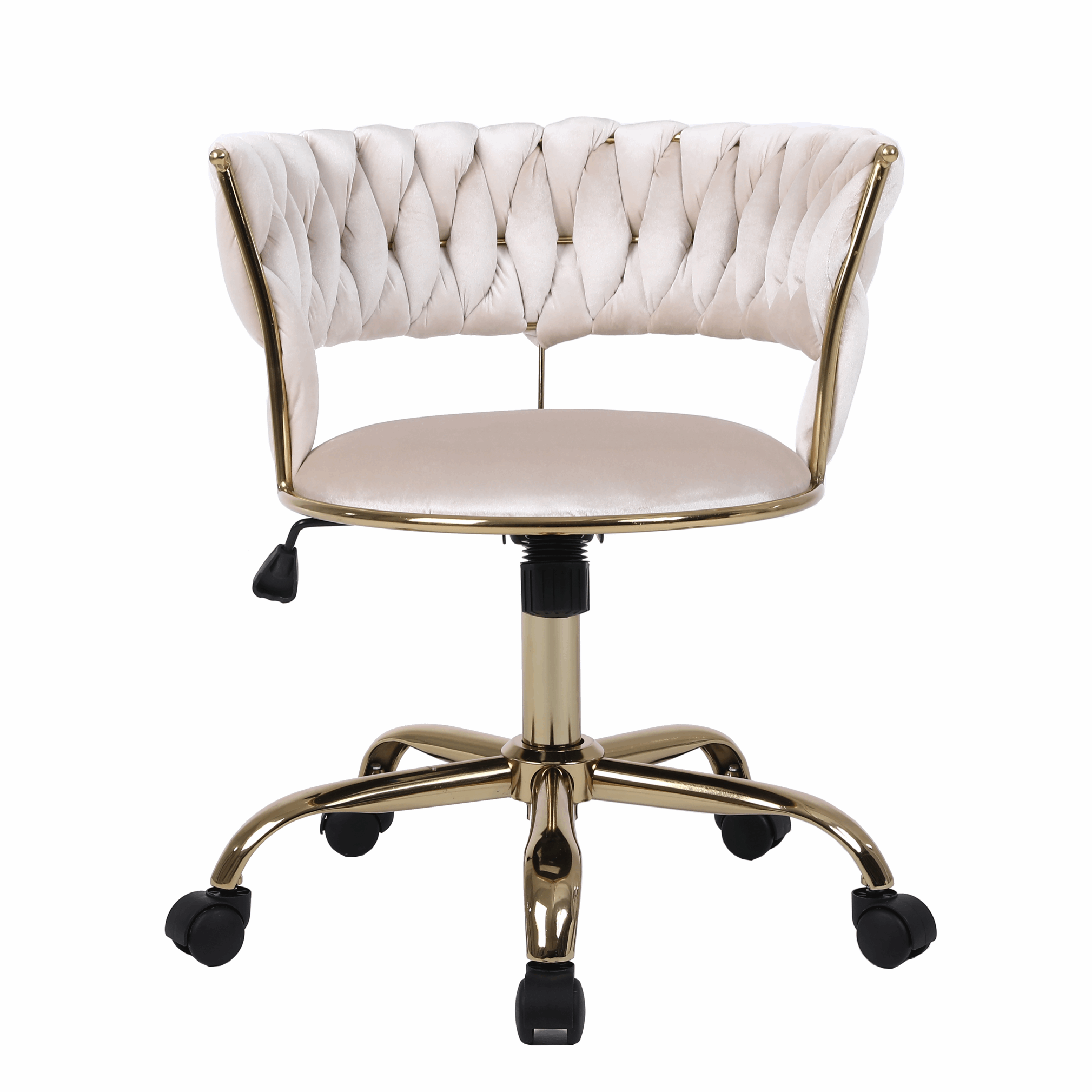 Camelia & Gold Office Chair
