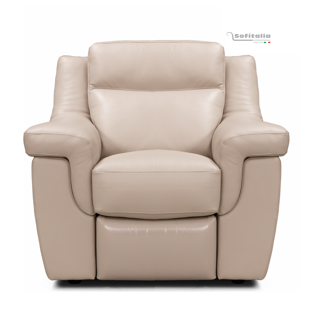 Canazei Italian Leather Armchair - Choice Of Standard Armchair or Power Recliner - Interior Envy