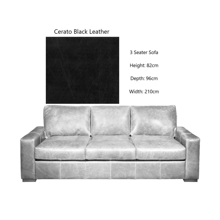 Chatsworth Vintage Leather Sofa & Chair Collection - Choice Of Leathers & Feet - The Furniture Mega Store 