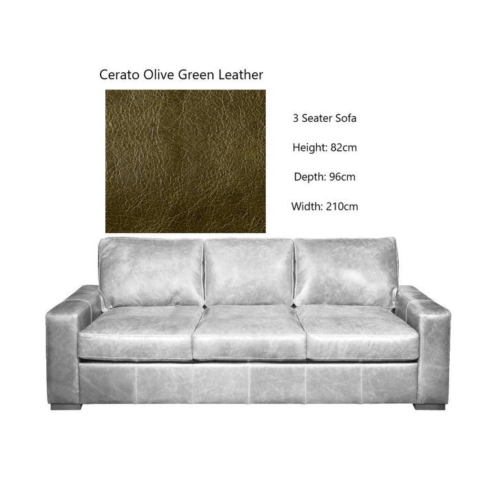 Chatsworth Vintage Leather Sofa & Chair Collection - Choice Of Leathers & Feet - The Furniture Mega Store 