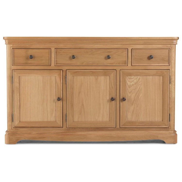 Cannes Oak Large 3 Door Sideboard