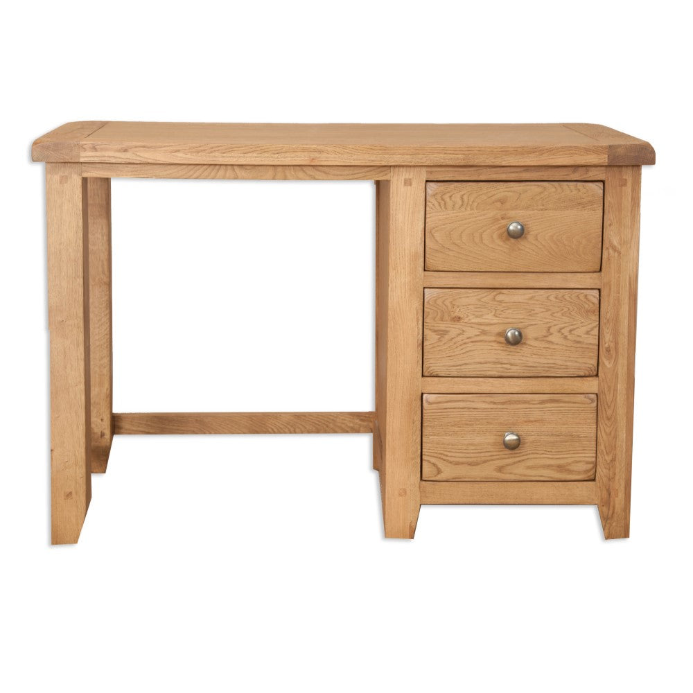 Wiltshire Country Oak 3 Drawer Dressing Table