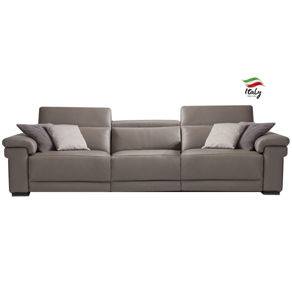 Elettra Italian Leather Power Recliner Adjustable Headrests Sofa & Chair Collection