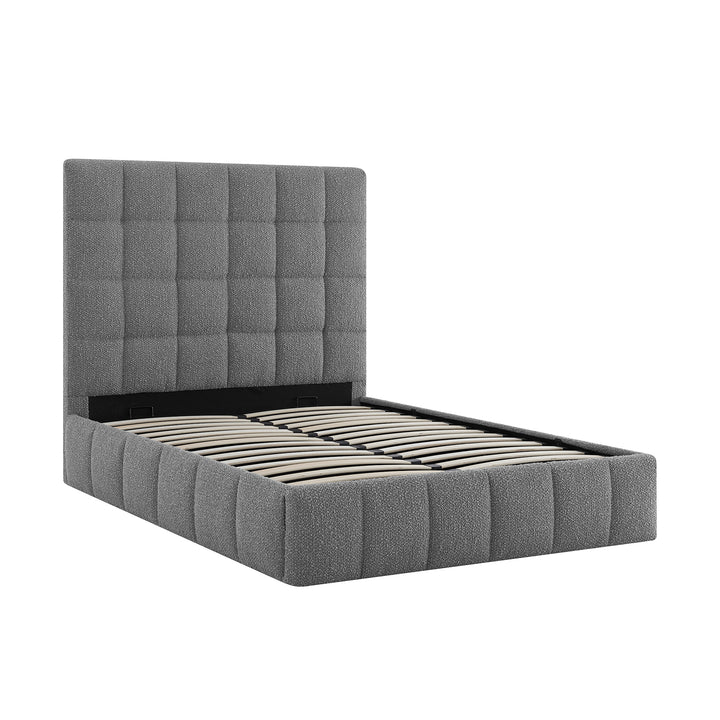 Silvia Boucel Upholstered Ottoman Bed Frame - Choice Of Sizes & Colours - Interior Envy