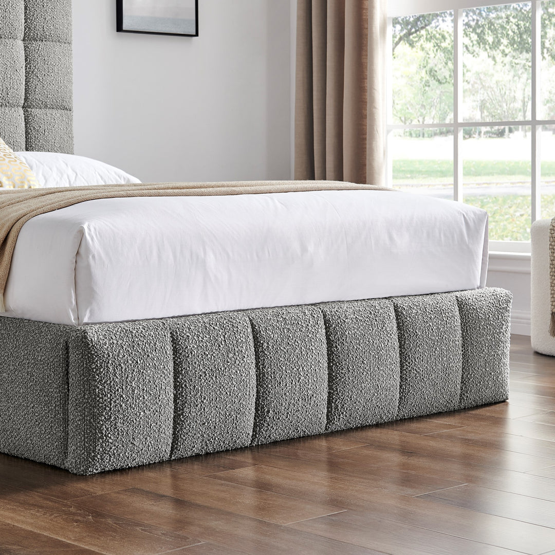 Silvia Boucel Upholstered Ottoman Bed Frame - Choice Of Sizes & Colours - Interior Envy
