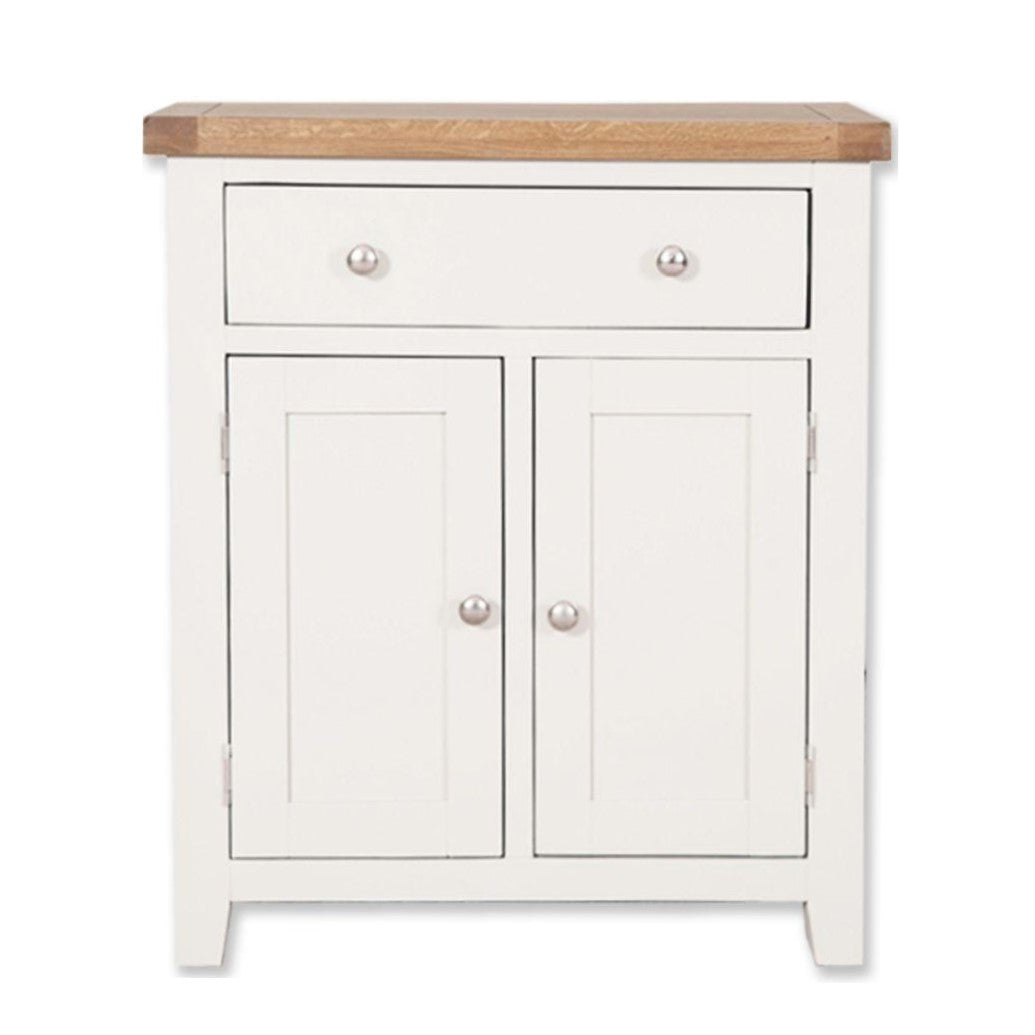 St.Ives Painted & Oak 2 Door 1 Drawer Hall Cabinet