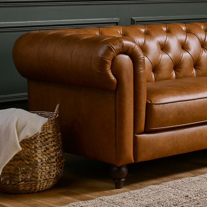 Lincoln Leather Chesterfield Sofa - Choice Of Sizes
