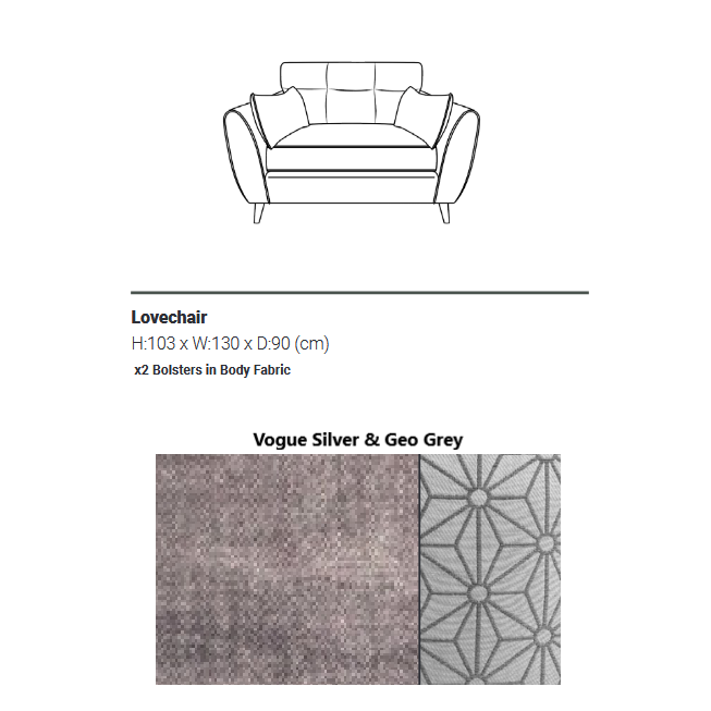 Paris Love Chair - Choice Of Fabrics - Interior Envy