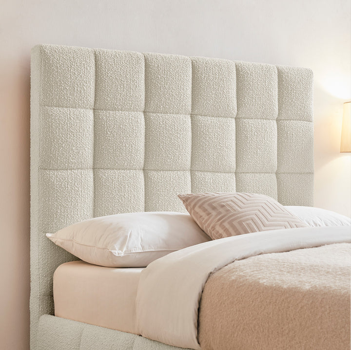 Silvia Boucel Upholstered Ottoman Bed Frame - Choice Of Sizes & Colours - Interior Envy