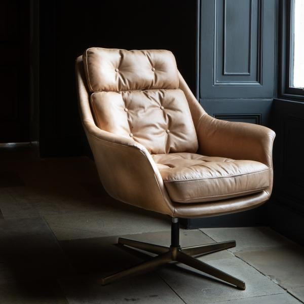 Celestial Luxury Office Chair in Nutter Leather - Interior Envy
