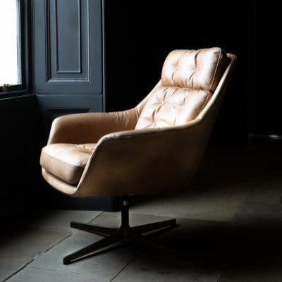 Celestial Luxury Office Chair in Nutter Leather - Interior Envy
