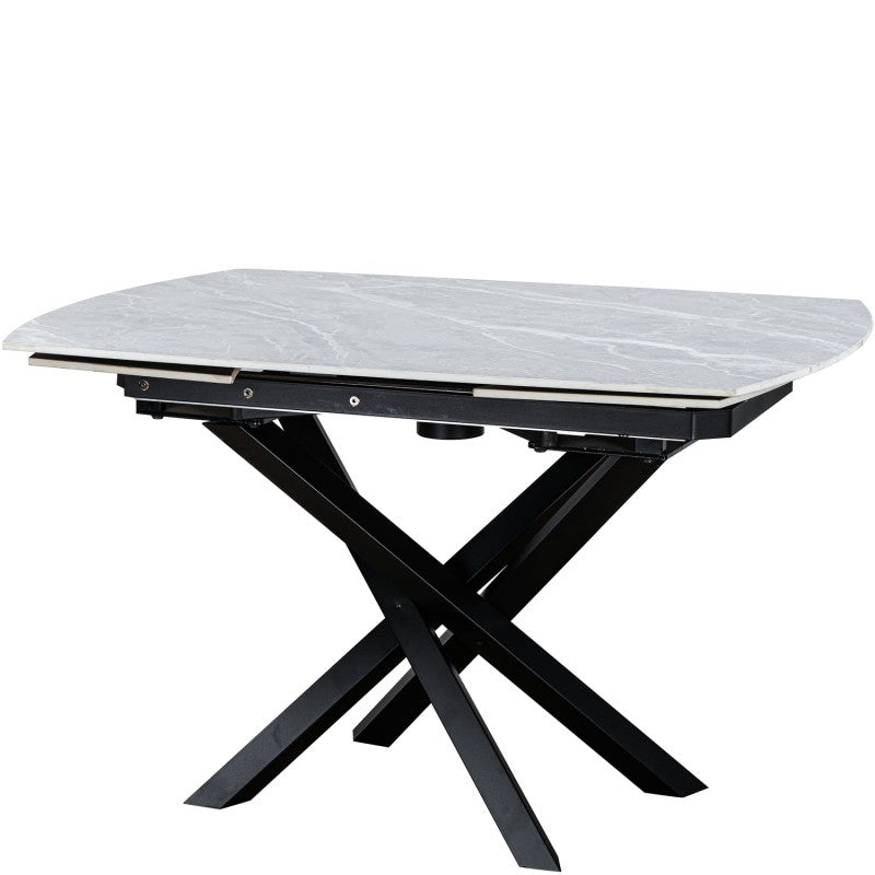 Merlin Ceramic Agrento Grey Extending Dining Table Matt Finish